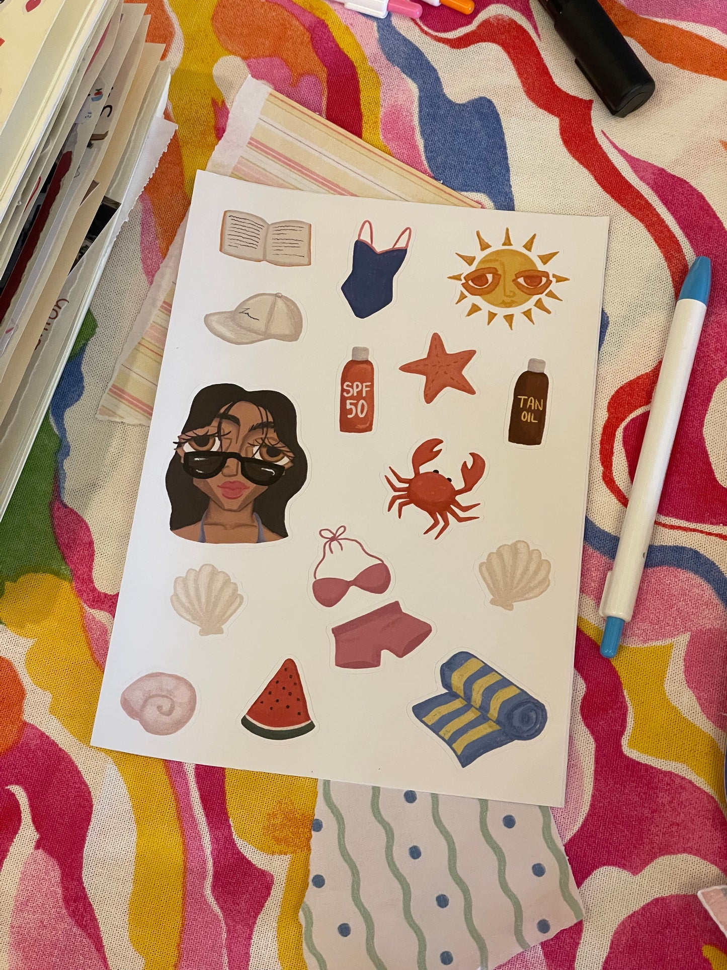 Summer Series Sticker Sheet