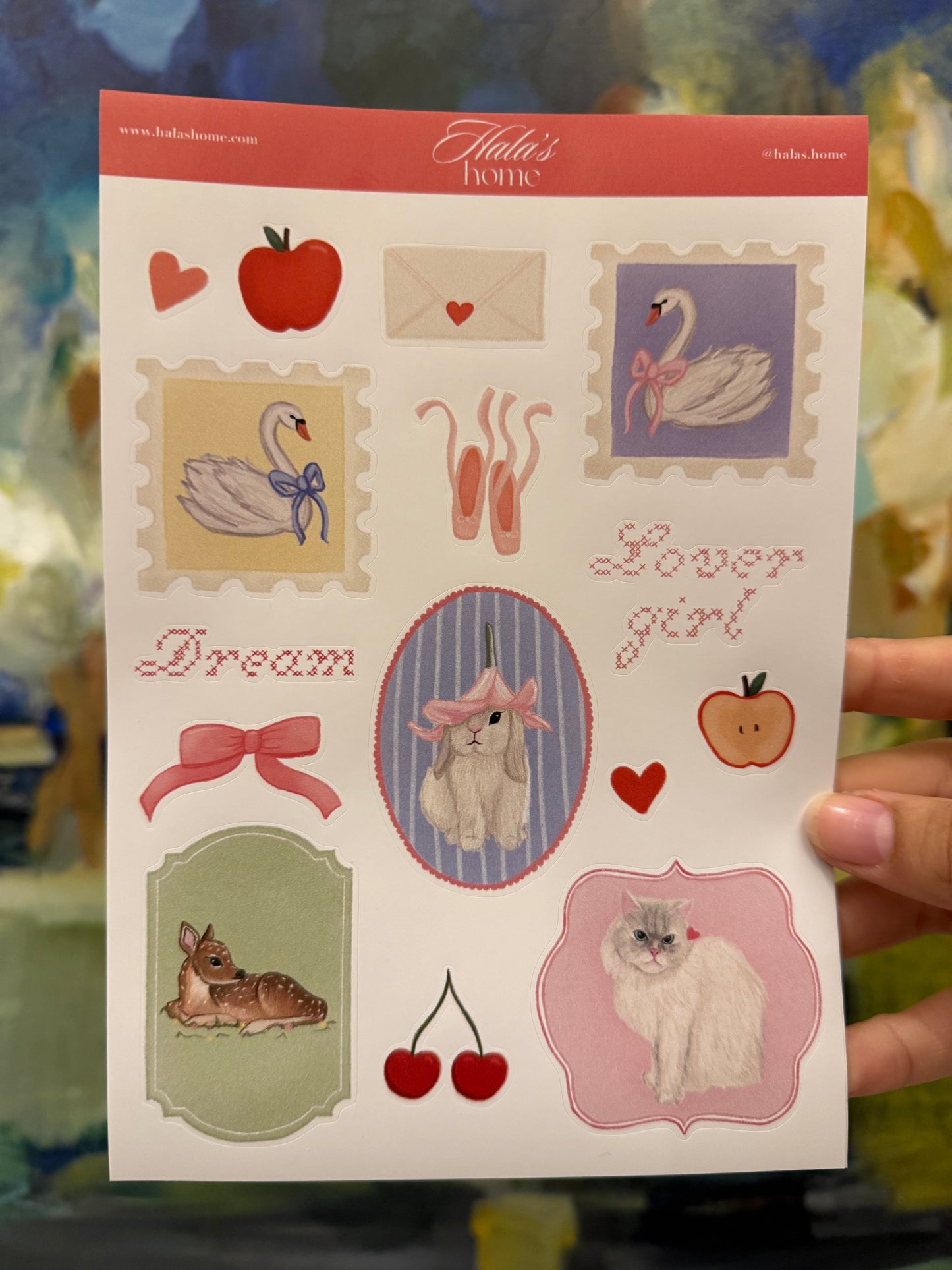 Coquette Girl Sticker Sheet