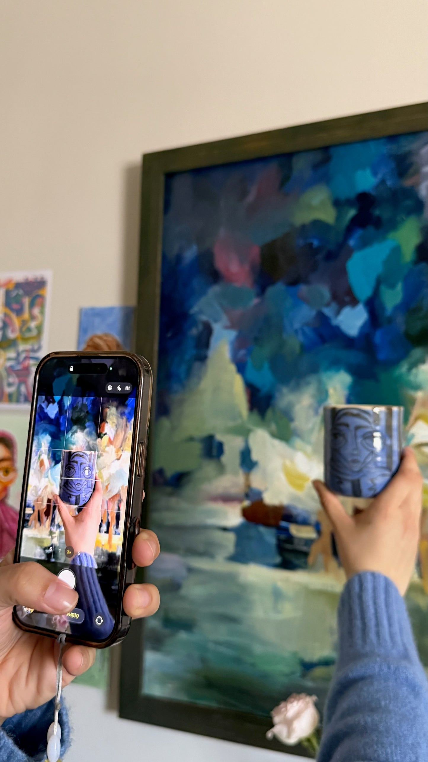 Striped Handcrafted Mug