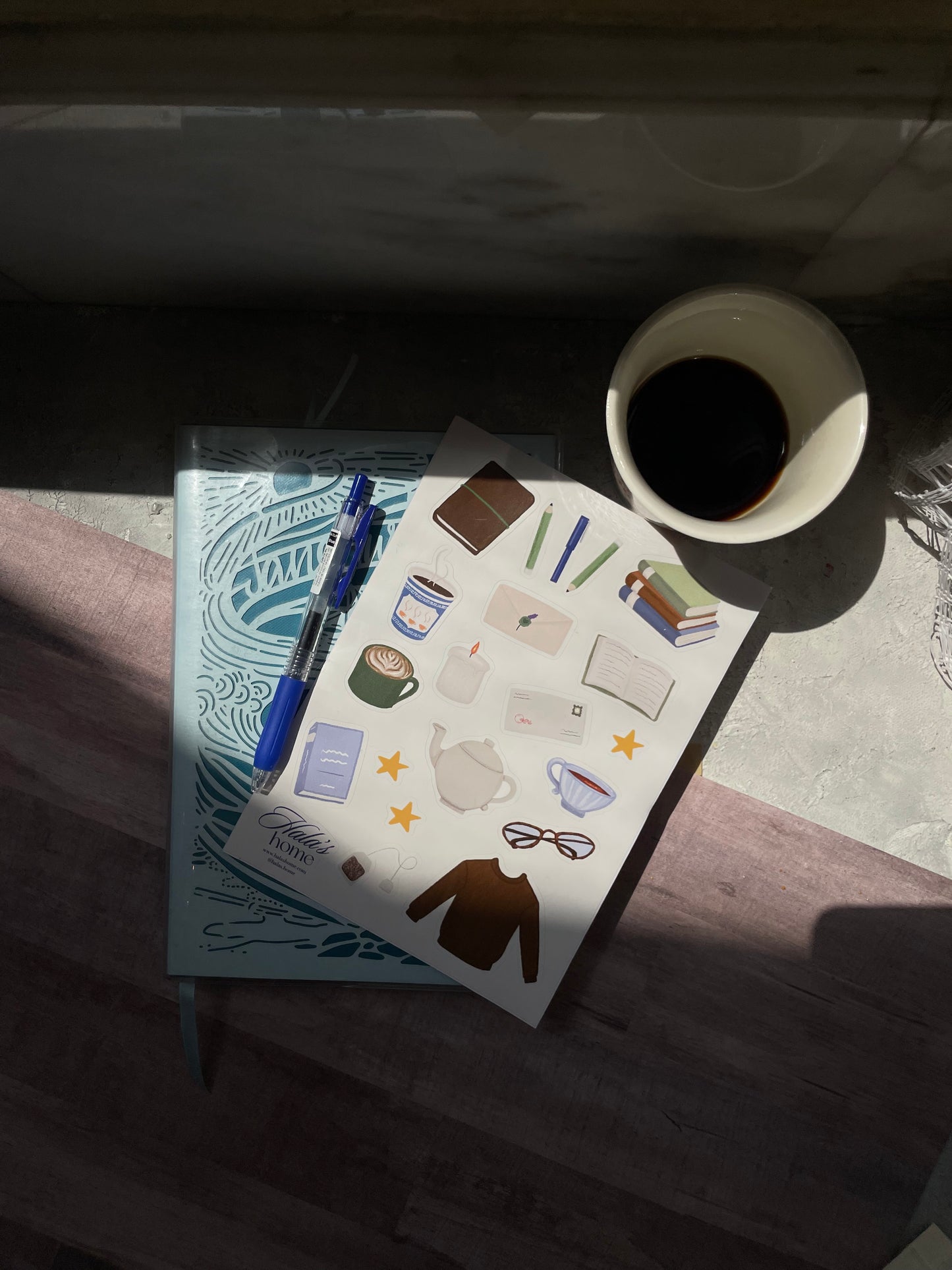 Hala's Home Cozy Library Sticker Sheet