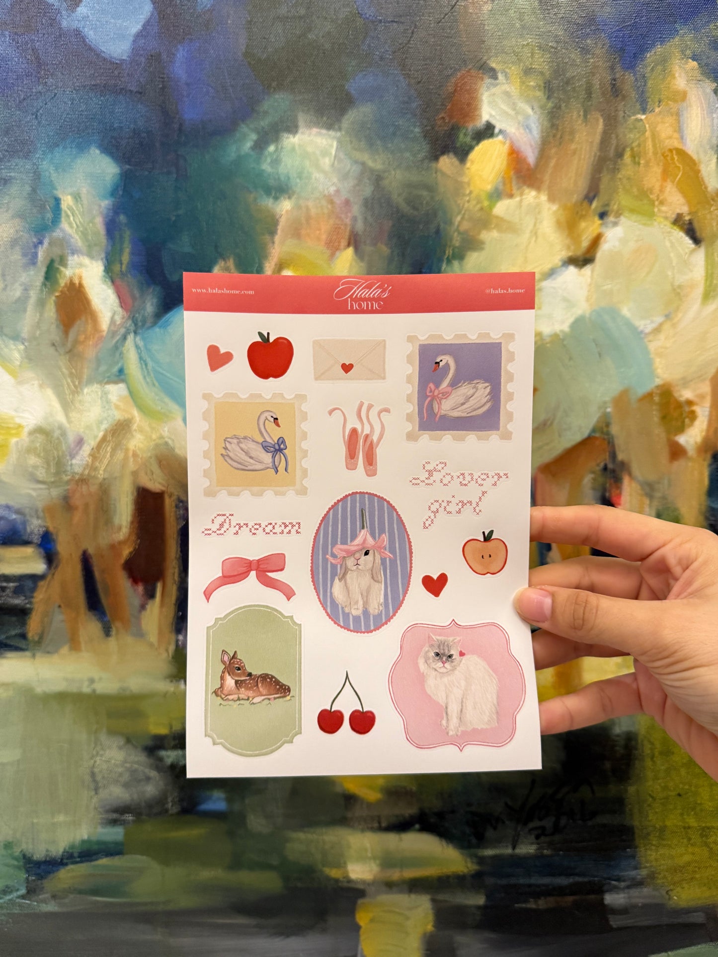 Coquette Girl Sticker Sheet