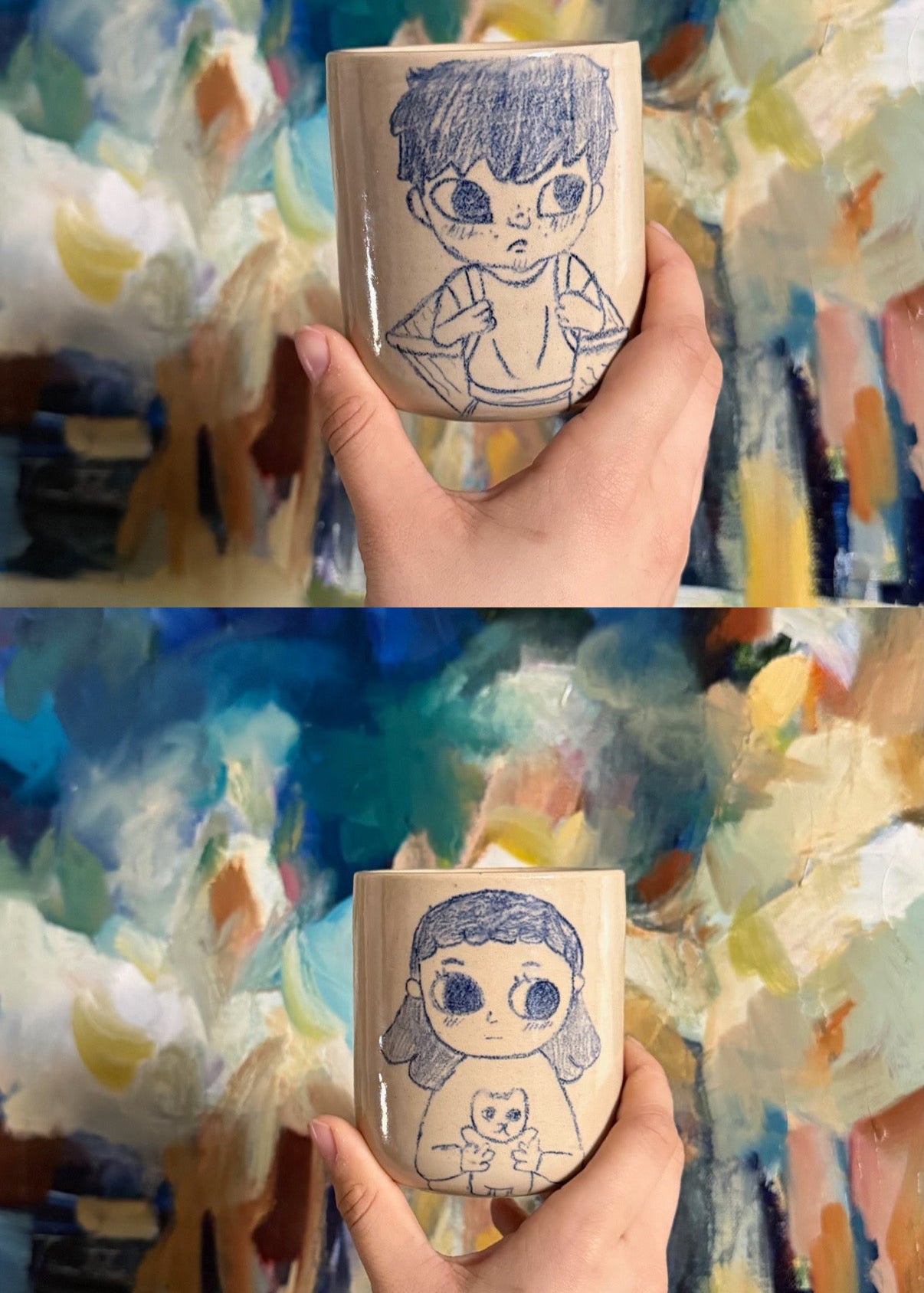 Cozy Pair Handcrafted Mug