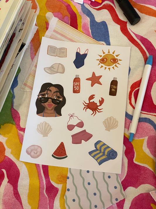 Summer Series Sticker Sheet