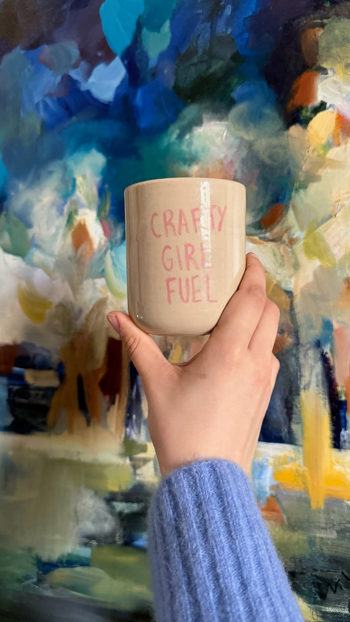 Crafty Girl Fuel Handcrafted Mug
