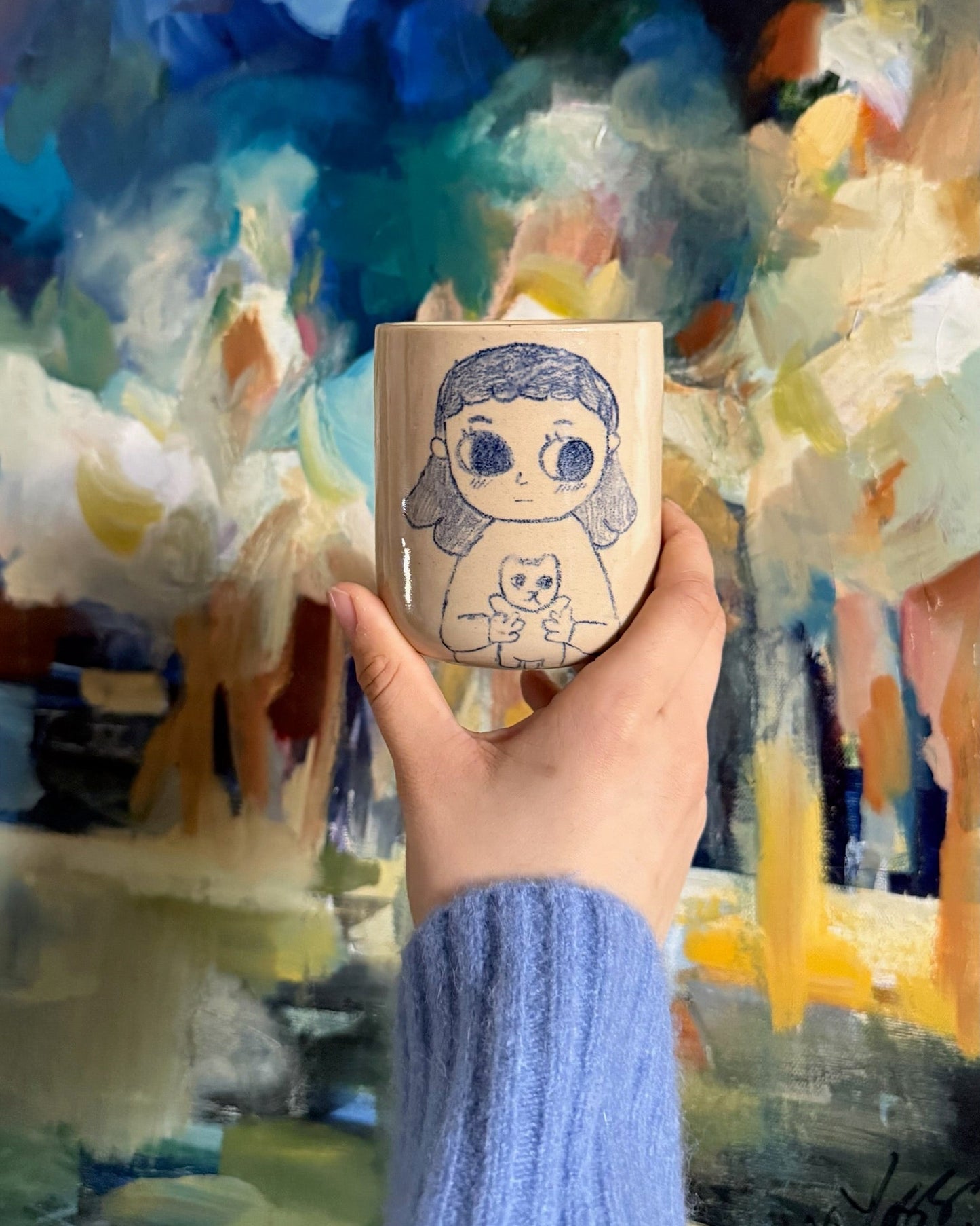 Cozy Pair Handcrafted Mug