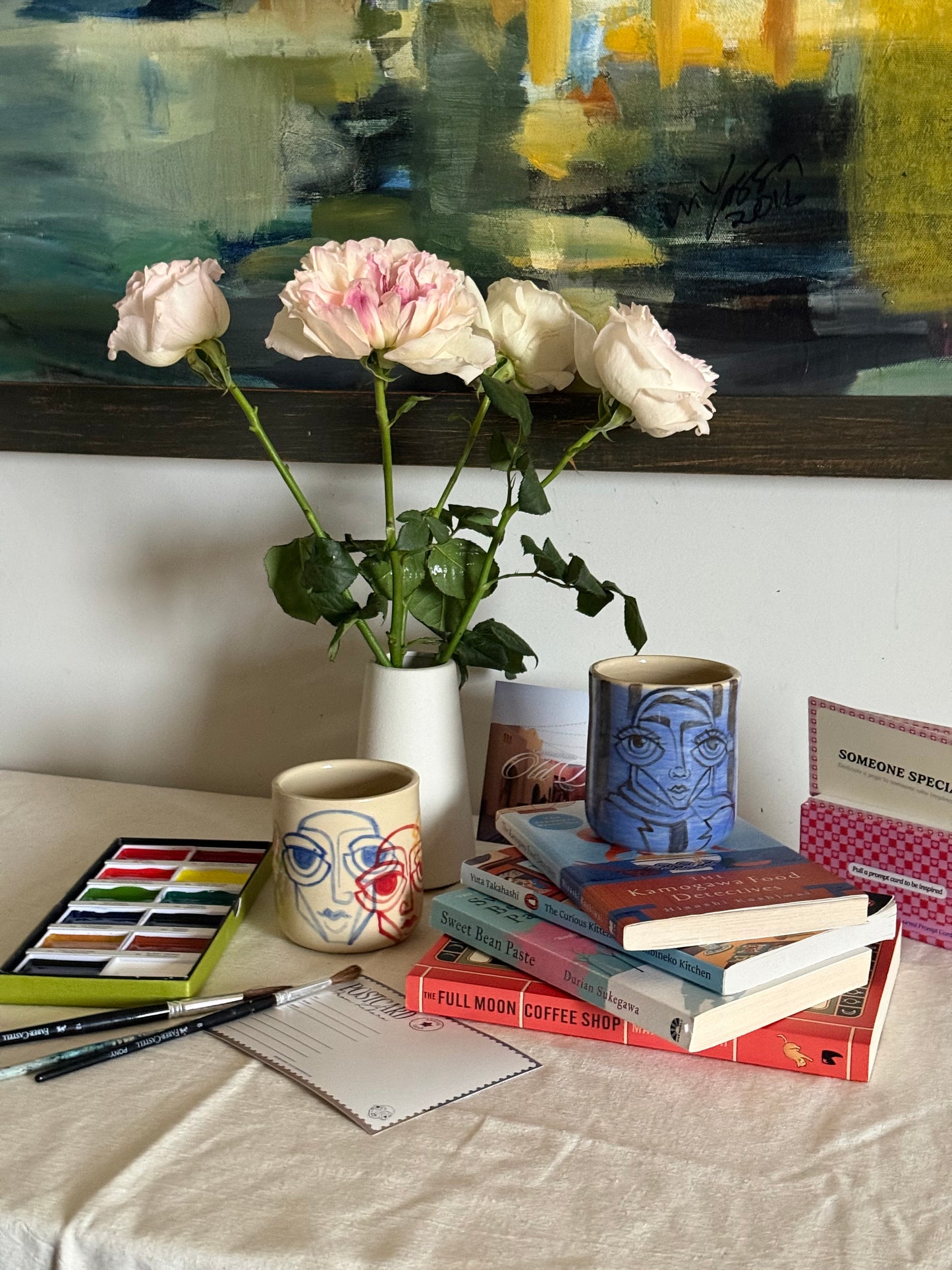 Striped Handcrafted Mug