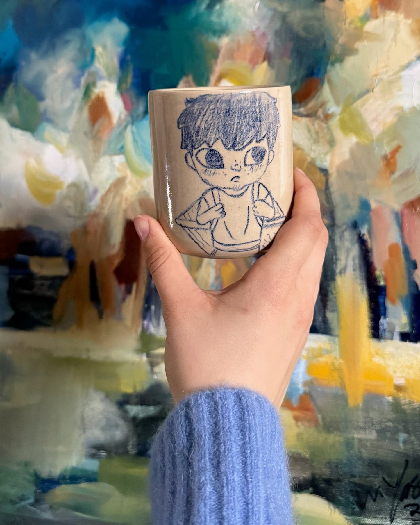 Cozy Pair Handcrafted Mug